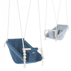 Baby hammock, quilted velour fabric